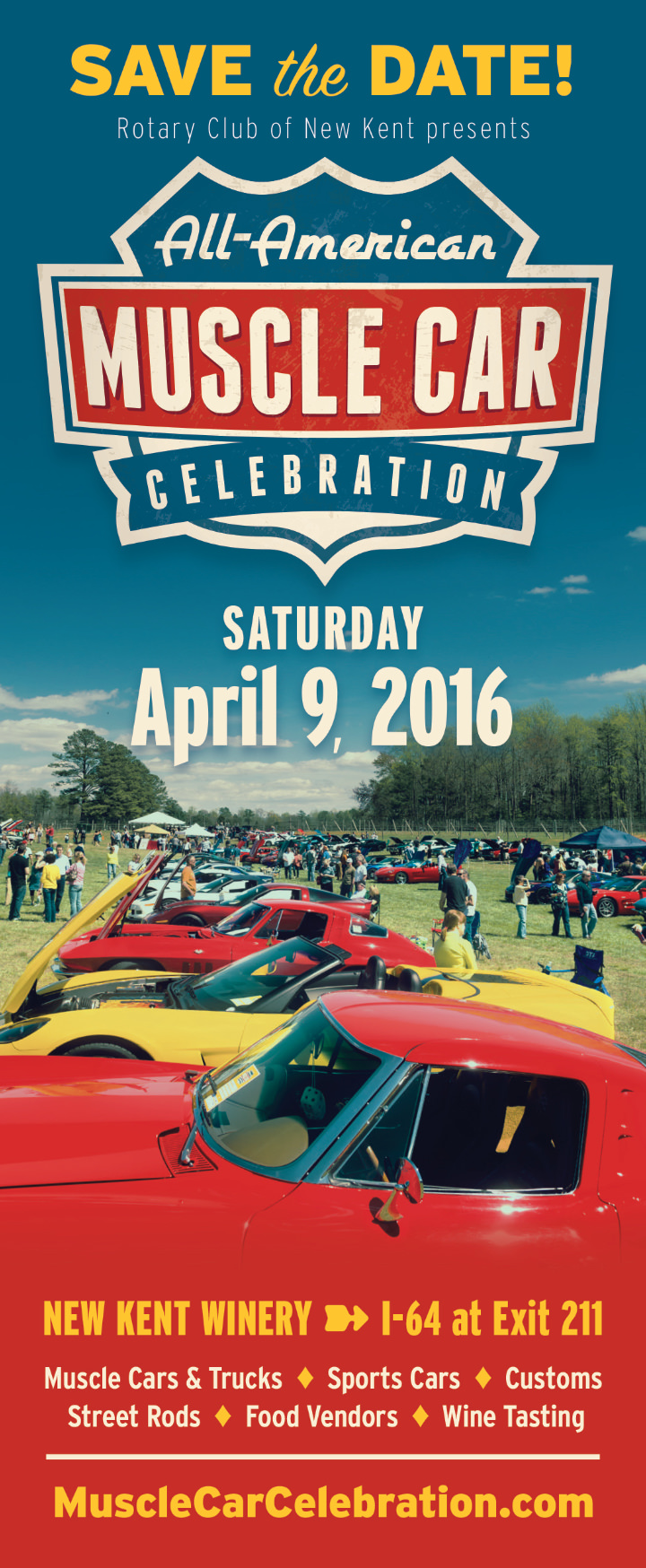 <br /><b>Warning</b>: Undefined variable $page_no in <b>/home2/laymanne/public_html/projects.php</b> on line <b>609</b><br />All-American Muscle Car Celebration 2016 Save The Date Ad Print 