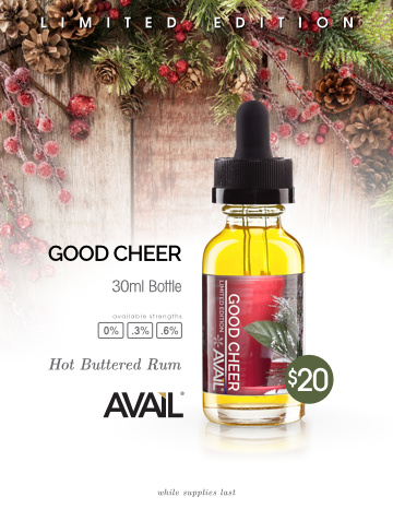 Holiday E-Liquid Good Cheer Ad