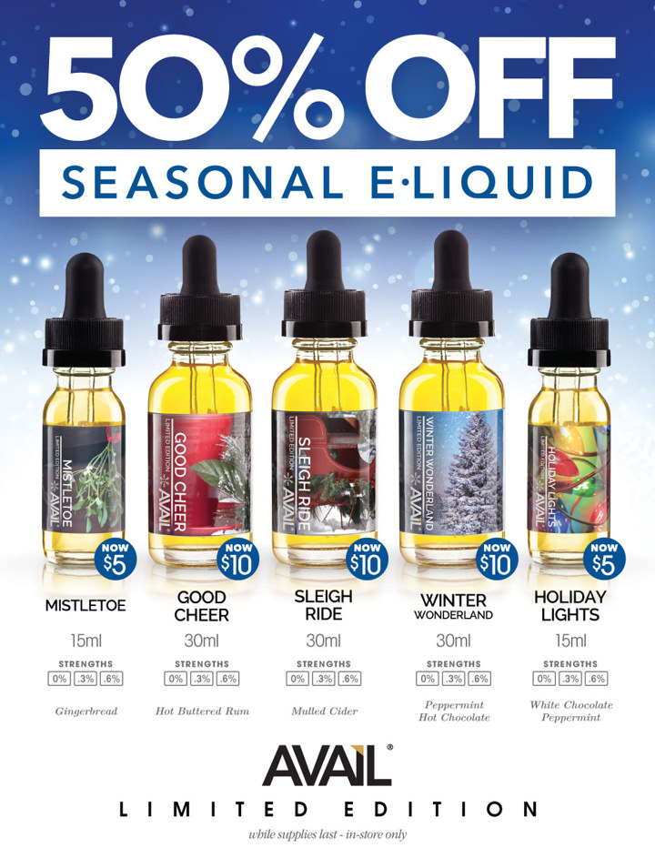 <br /><b>Warning</b>: Undefined variable $page_no in <b>/home2/laymanne/public_html/projects.php</b> on line <b>609</b><br />AVAIL Vapor Holiday E-Liquid Flavors Discount Ad Web 