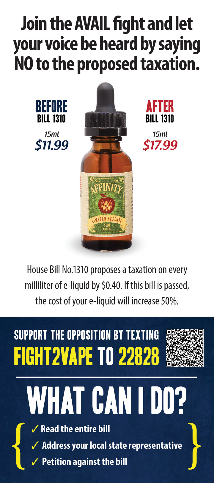 AVAIL Vapor Join The Fight Rack Card Print Side 2