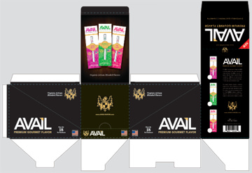 E-Cig Lady Display Container