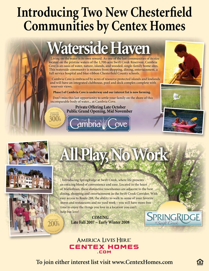 Centex Homes Teachers Flyer Print Side 2