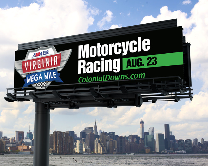 Colonial Downs 2014 Virginia Mega Mile Digital Billboard Print Side 1