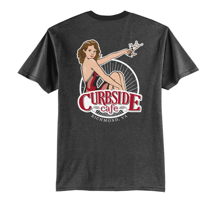 Curbside Cafe Curbside Cafe Men’s Shirt Print Side 2