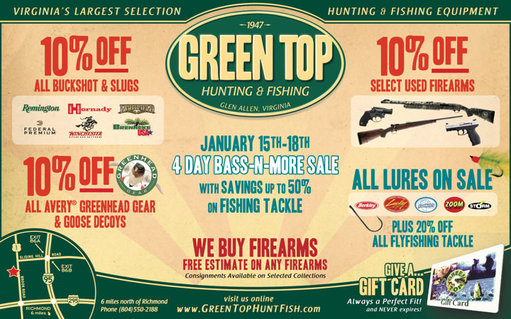 <br /><b>Warning</b>: Undefined variable $page_no in <b>/home2/laymanne/public_html/projects.php</b> on line <b>609</b><br />Green Top Hunting and Fishing Green Top Magazine Ad Print 