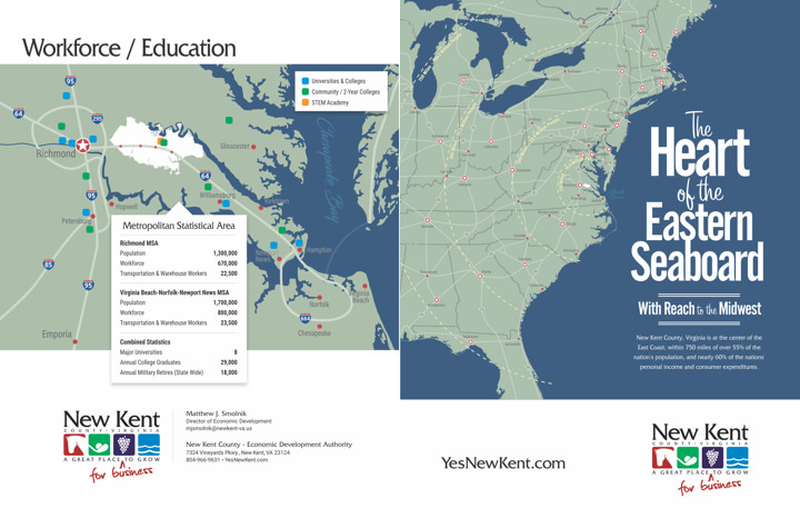 New Kent Economic Development The Heart of the Eastern Seaboard Print Side 1