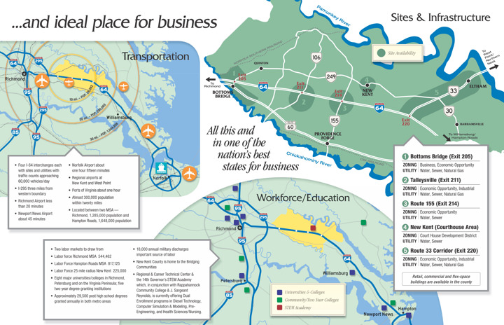 New Kent Economic Development New Kent County - an ideal place to live Print Side 2