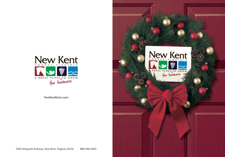 New Kent Economic Development Holiday Card Print Side 1