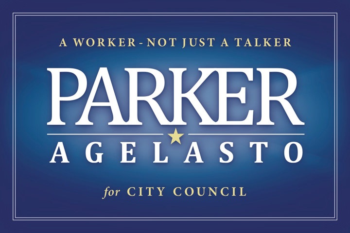 Parker Agelasto for City Council Parker Agelasto Post Card Print Side 1