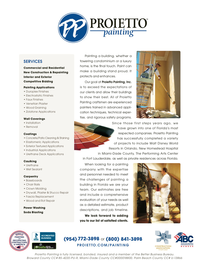 <br /><b>Warning</b>: Undefined variable $page_no in <b>/home2/laymanne/public_html/projects.php</b> on line <b>609</b><br />Proietto Companies Proietto Painting Sales Sheet Print 