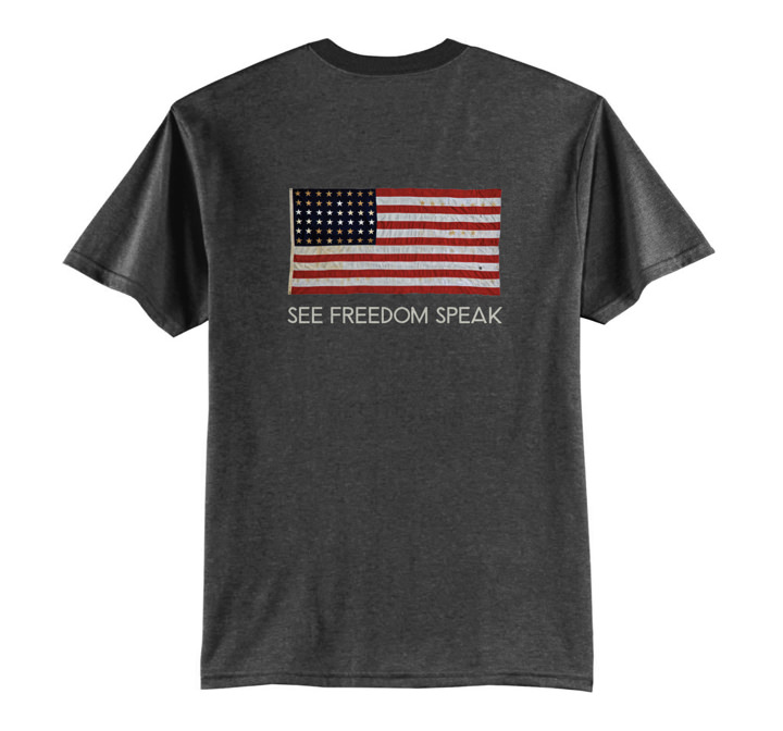 Virginia War Memorial See Freedom Speak Shirt Design Print Side 1