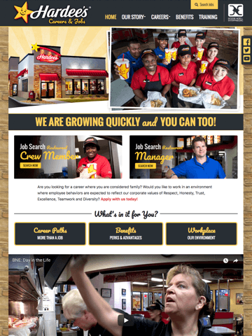 Hardeeâ€™s BNE Career Website