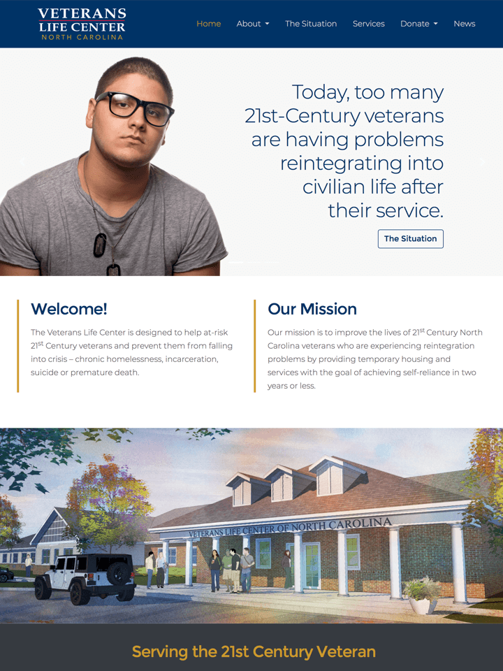 <br /><b>Warning</b>: Undefined variable $page_no in <b>/home2/laymanne/public_html/projects.php</b> on line <b>609</b><br />Veterans Life Center of North Carolina The Veteranâ€™s Life Center of North Carolina Website Web 
